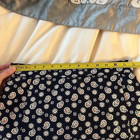 Givenchy Vintage Maxi Skirt in Navy and White Paisley Print - Picture 8 of 9